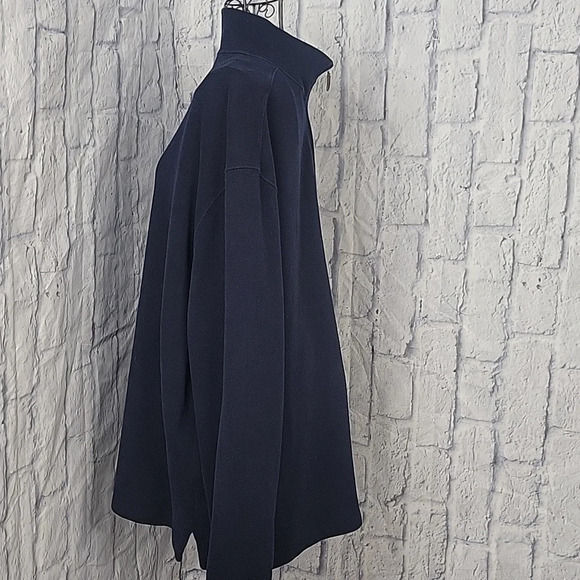 VINTAGE POLO RALPH LAUREN Men's Navy Blue 1/4 Zip Pullover Sweatshirt XL - Picture 5 of 8